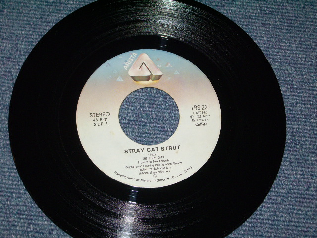 Photo: STRAY CATS  ストレイ・キャッツ - WHAT'S GOIN' DOWN / 1981 Japan TV Commercial Used 7" Single With PICTURE SLEEVE 