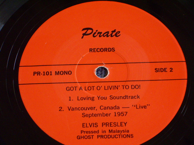 Photo: ELVIS PRSLEY - GOT A LOT O' LIVIN' TO DO / MALAYSIA COLLECTOR'S LP 