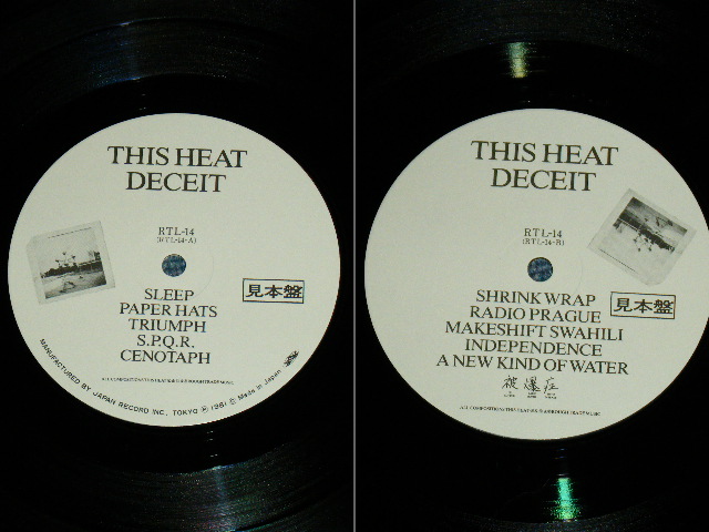 THIS HEAT - DECEIT / 1981 JAPAN ORIGINAL White Label PROMO Used LP With OBI  - PARADISE RECORDS