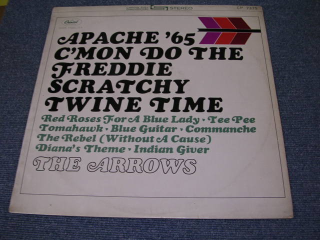 Photo1: THE ARROWS - APACHE '65 / JAPAN ORIGINAL WHITE LABEL PROMO  RED Wax Vinyl LP 