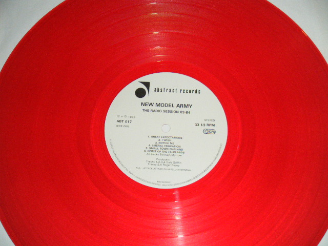 Photo: NEW MODEL ARMY  -  RADIO SESSIONS 83-84  / 1988 FRANCE  RED WAX VINYL  COLLECTORS ( BOOT ) Used LP