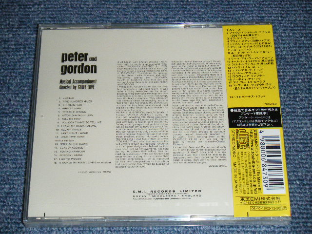 Photo: PETER & GORDON - PETER & GORDON / 2006 JAPAN Brand New Sealed CD  Out-Of-Print 
