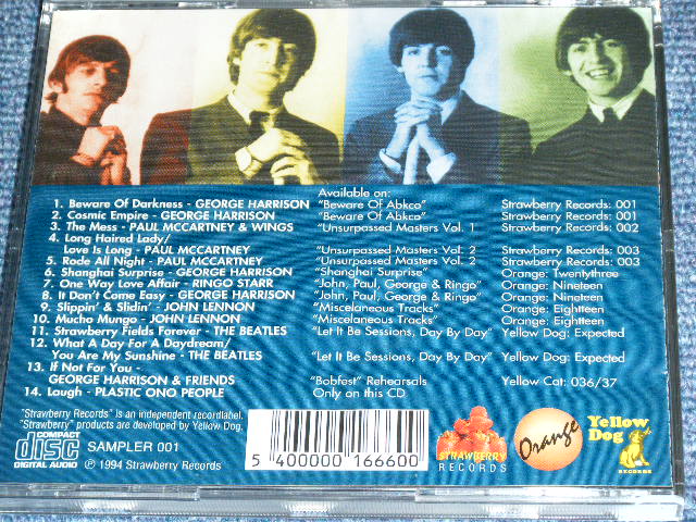 Photo: THE BEATLES -  TO BE EXPECTED / 1994 Used COLLECTOR'S CD 