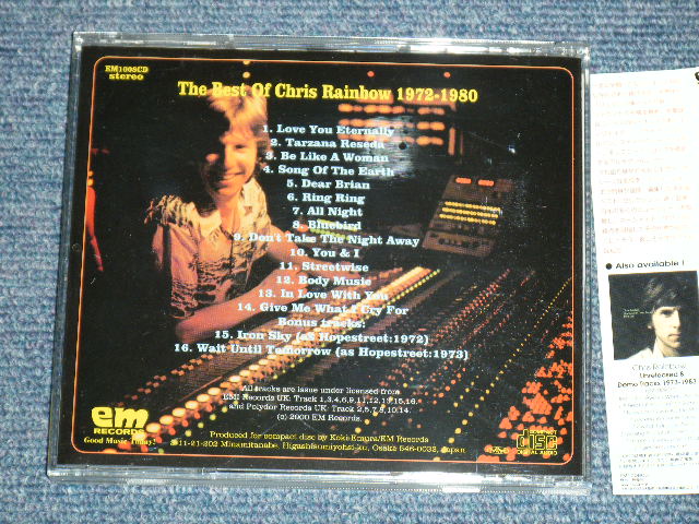 Photo: CHRIS RAINBOW - THE BEST OF  1972-1980 / 2000 JAPAN ORIGINAL Used CD 