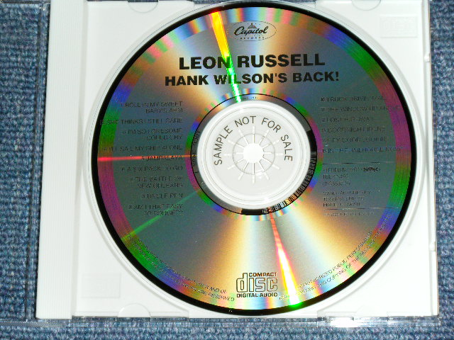 Photo: LEON RUSSELL - HANK WILSON'S BACK  / 1998 JAPAN  ORIGINAL PROMO Used  CD