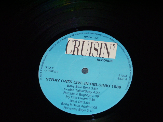 Photo: STRAY CATS  ストレイ・キャッツ - LIVE IN HELSINKI 1989 / COLLECTORS ( BOOT ) Used LP