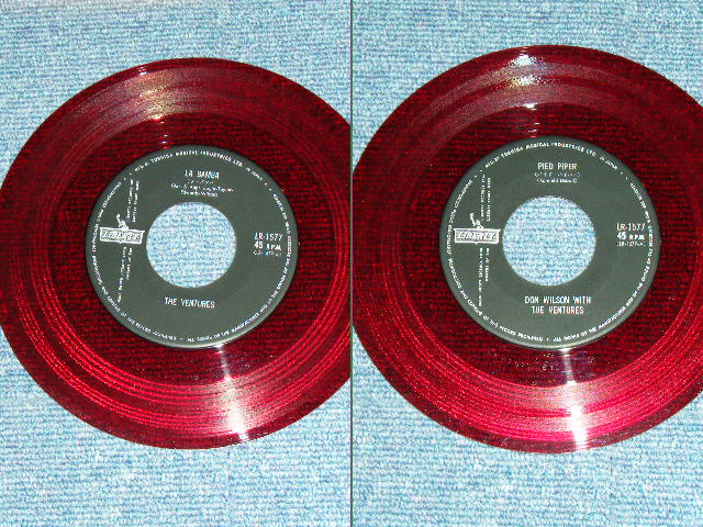 Photo: DON WILLSON of THE VENTURES  - PIDE PIPER  ( 370 Yen Mark :Ex/Ex+ ) / 1966 JAPAN ORIGINAL RED WAX VINYL  Used 7" Single 