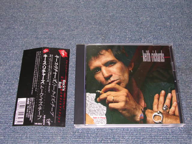 Photo1: KEITH RICHARDS -TALK IS CHEAP/ 1988 JAPAN Used CD With OBI 