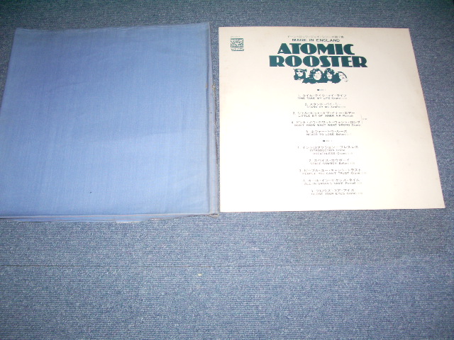 Photo: ATMIC ROOSTER ( With CHRIS FARLOWE ) - MADE IN ENGLAND  / 1972 JAPAN ORIGINAL LP+Obi With OUTER DENIM BAG