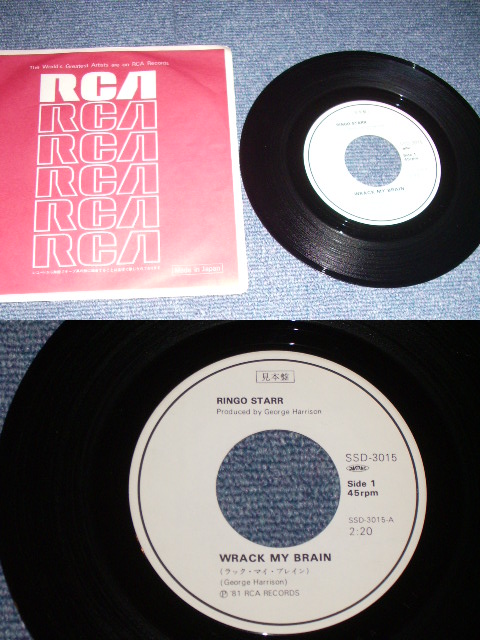 Photo: RINGO STARR of THE BEATLES - WRACK MY BRAIN  / 1981 JAPAN Promo Only 7" Single 