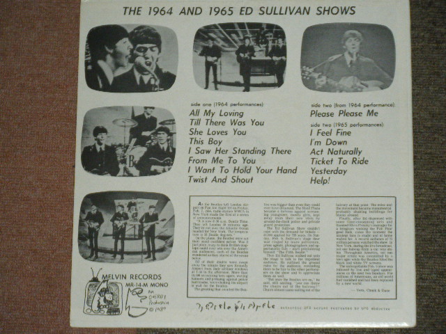 Photo: THE BEATLES - THE 1964 & 1965 ED SULLIVAN SHOWS ( ORIGINAL 1st Press )  /  COLLECTORS ( BOOT ) LP