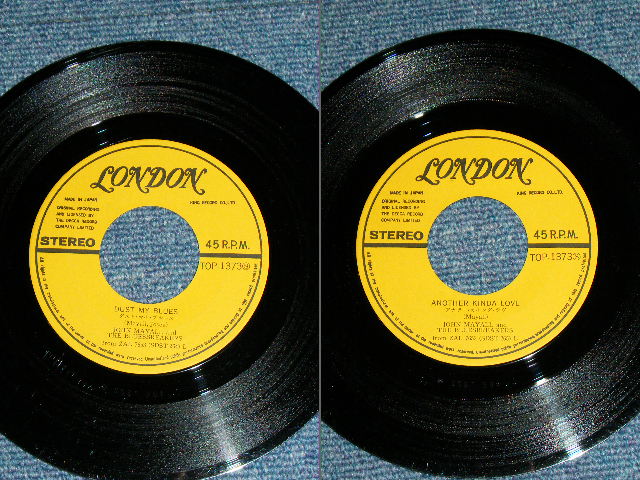 Photo: JOHN MAYALL and THE BLUESBREAKERS - DUST MY BLUES / 1969 JAPAN ORIGINAL Used 7"Single 
