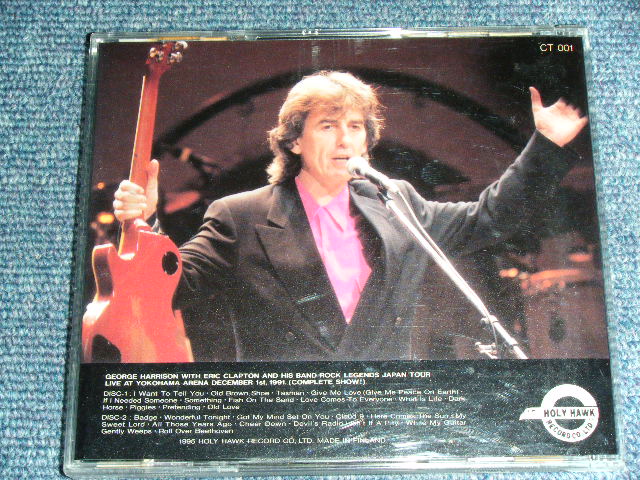 Photo: GEORGE HARRISON of THE BEATLES - ONE NIGHT IN A YOKOHAMA ARENA : GEORGE HARRISON ON STAGE IN JAPAN  / ???? FINLAND? Used COLLECTOR'S 2 CD's  