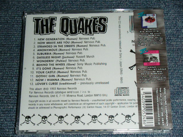 Photo: THE QUAKES - NEW GENERATION / 2005  Japan ORIGINAL  Brand New Sealed  CD out-of-print now  