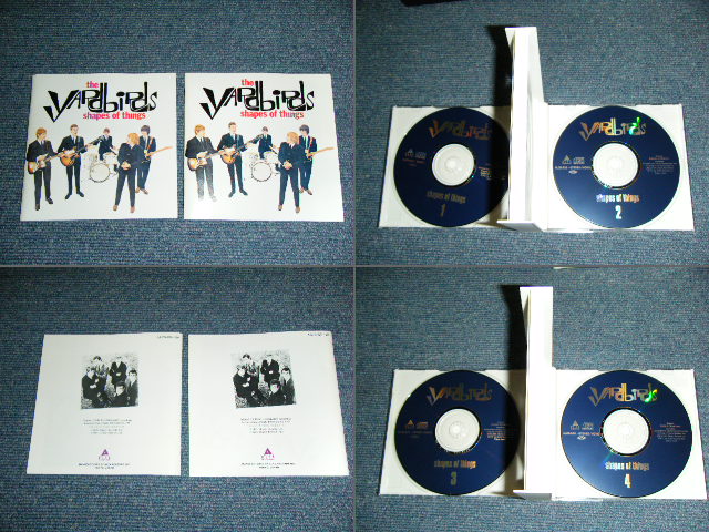 Photo: THE YARDBIRDS - SHAPES OF THINGS ( 4-CD's Box Set )  / 1991 JAPAN  Used 4-CD's Set With BOOKLET  