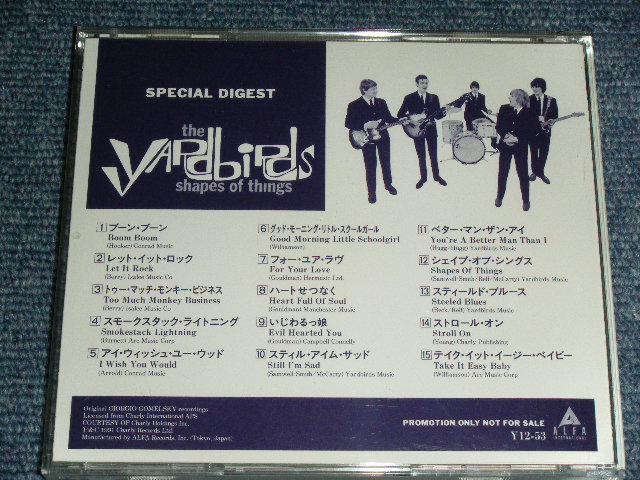 Photo: THE YARDBIRDS - SHAPES OF THINGS : SPECIAL DIGEST  / 1991 JAPAN PROMO Only Used CD 