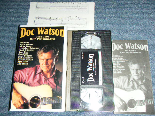 Photo1: DOC WATSON - 1982-1993 RARE PERFORMANCES ( With TAB ) / 1990's ORIGINAL Used  VIDEO 
