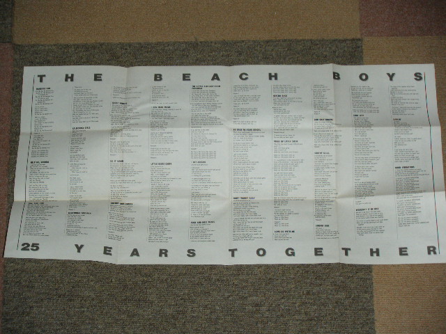 Photo: THE BEACH BOYS - 25 YEARS TOGETHER / 1997 JAPAN  Used  VIDEO 