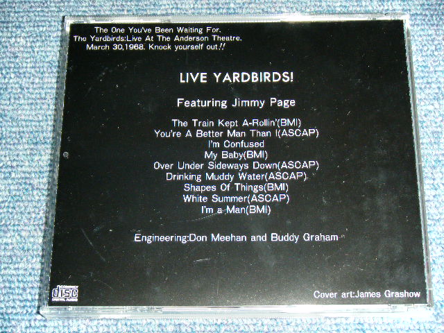 Photo: THE YARDBIRDS - LIVE YARDBIRDS / Brand New COLLECTOR'S CD