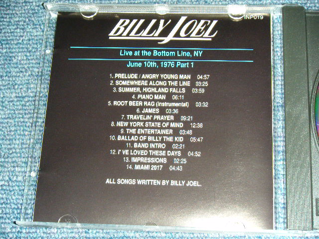 Photo: BILLY JOEL - LIVE IN NY '76 Part-1 / Used COLLECTOR'S CD  