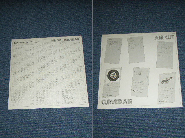 Photo: CURVED AIR - AIR CUT  / 1973 JAPAN ORIGINAL 2300 Yen Mark Used LP With OBI With BACK ORDER SHEET on OBI'S BACK 