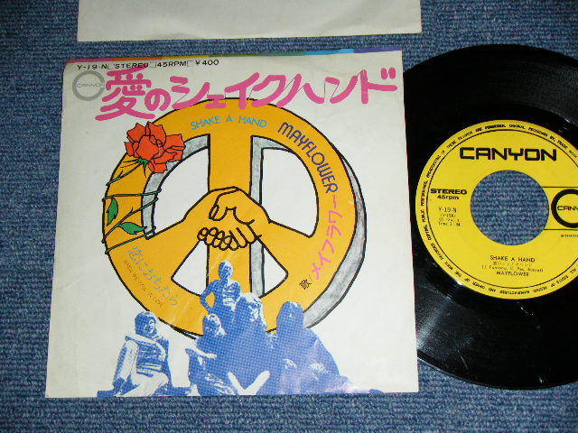 Photo1: MAYFLOWER - SHAK A HAND  / 1971 JAPAN ORIGINAL Used 7" Single
