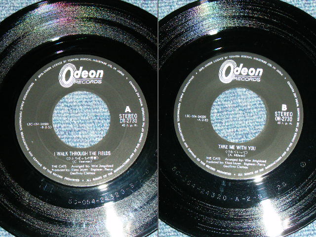 Photo: THE CATS - I WALK THROUGH THE FIELDS  / 1970? JAPAN Original Used 7" Single 