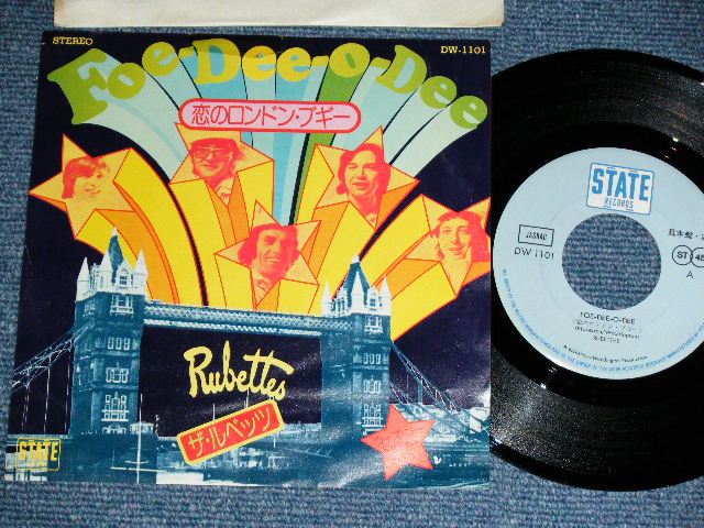 Photo1: RUBETTES - FOE-DEE-O-DEE / 1975 JAPAN ORIGINAL PROMO Used  7"45 With PICTURE SLEEVE 
