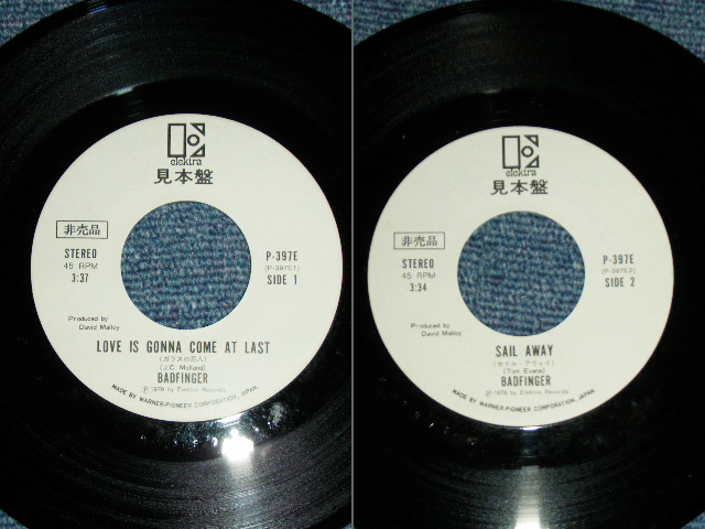 Photo: BADFINGER - LOVE IS GONNA COME AT LAST  / 1979 JAPAN ORIGINAL White Label PROMO  Used 7" Single With PICTURE COVER