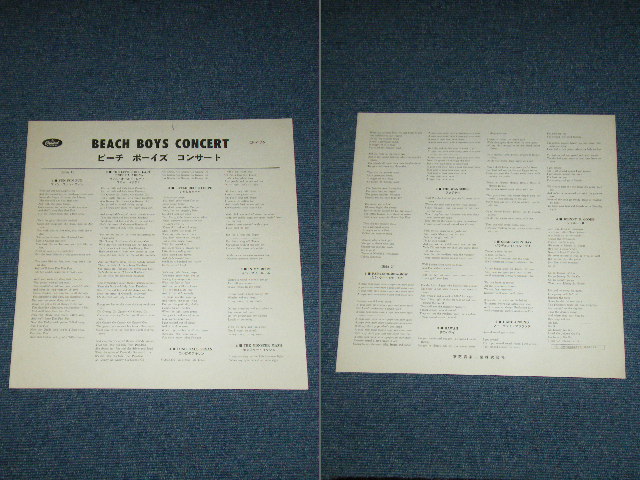 Photo: BEACH BOYS - CONCERT With 4 PAGE BOOKLET ( Ex++/MINT- ) / 1960s JAPAN ORIGINAL RED WAX Vinyl Used LP 