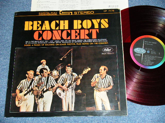 Photo1: BEACH BOYS - CONCERT With 4 PAGE BOOKLET ( Ex++/MINT- ) / 1960s JAPAN ORIGINAL RED WAX Vinyl Used LP 
