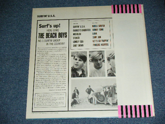 Photo: THE BEACH BOYS - SURFIN' USA  ( Ex+++/MINT ) / EARLY 1970s  JAPAN  Used LP With Pink "ROCK NOW "  OBI 