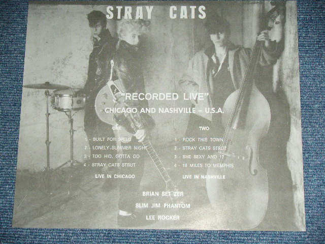 Photo: STRAY CATS  ストレイ・キャッツ  - RECORDED LIVE CHICAGO & NASHVILLE /  COLLECTORS ( BOOT ) Used  LP