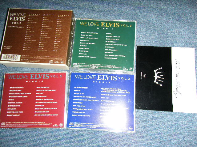 Photo: ELVIS PRESLEY - WE LOVE ELVIS VOL.3 / 1995 JAPAN Original 1st Press Used 3-CD's Box Set With OBI 