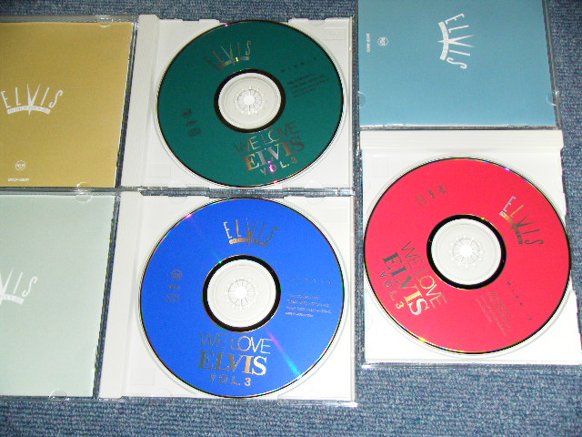 Photo: ELVIS PRESLEY - WE LOVE ELVIS VOL.3 / 1995 JAPAN Original 1st Press Used 3-CD's Box Set With OBI 