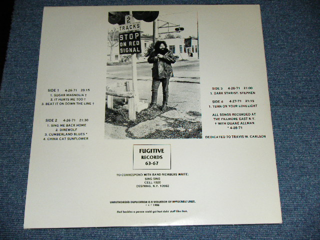 Photo: JERRY GARCIA - GARCIA'S GANG ( Recorded at 1971 ) / 1986 COLLECTORS ( BOOT ) 2 LP 