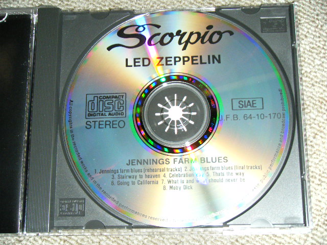 Photo: LED ZEPPELIN - JENNINGS FARM BLUES  /  ITALY  COLLECTORS(BOOT) Used  CD