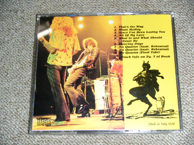 Photo: LED ZEPPELIN - STUDIO DAYS  /  ITALY  COLLECTORS(BOOT) Used  CD