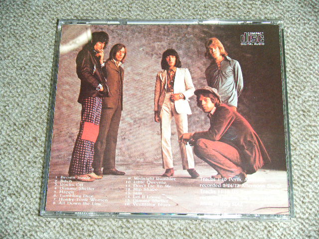 Photo: THE ROLLING STONES -  EXILE AFTERNOON : 1973 AUSTRALIA, PERTH & 1972 DALLAS, TEXAS / ITALY  ORIGINAL?  COLLECTOR'S (BOOT)  CD 