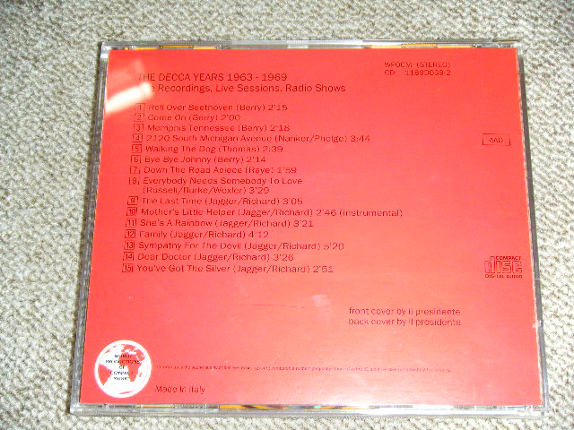 Photo: THE ROLLING STONES -  THE DECCA YEARS VOL.3 / 1989 ITALY ORIGINAL?  COLLECTOR'S (BOOT)  CD 