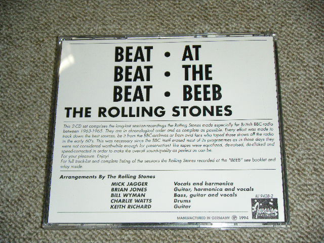 Photo: THE ROLLING STONES -  BEAT BEAT BEAT : AT THE BEEB / 1994 GERMAN  ORIGINAL?  COLLECTOR'S (BOOT) 2 CD 