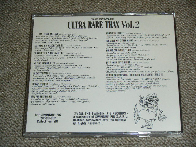 Photo: THE BEATLES -  ULTRA RARE TRAX VOL.2 ( 1st Press "GREEN" Jacket ) / 1988 GERMAN  Brand New  COLLECTOR'S CD 