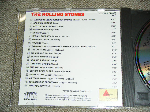 Photo: THE ROLLING STONES -  L'OLIMPIA, PARIS, APRIL 17, 1965 / 1988 ORIGINAL?  COLLECTOR'S (BOOT)  CD 