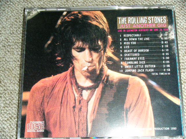 Photo: THE ROLLING STONES - JUST ANOTHER GIG : LIVE IN LEXINGTON 1978  / 1990  ORIGINAL?  COLLECTOR'S (BOOT)  CD 