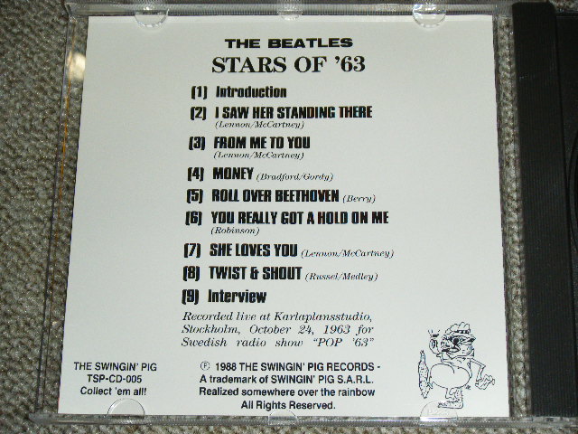 Photo: THE BEATLES -  STARS OF '63 / 1988 GERMAN ORIGINAL Brand New  COLLECTOR'S CD 