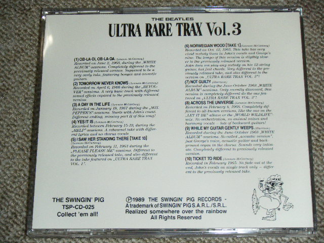 Photo: THE BEATLES -  ULTRA RARE TRAX VOL.3 / 1989 GERMAN ORIGINAL Brand New  COLLECTOR'S CD 
