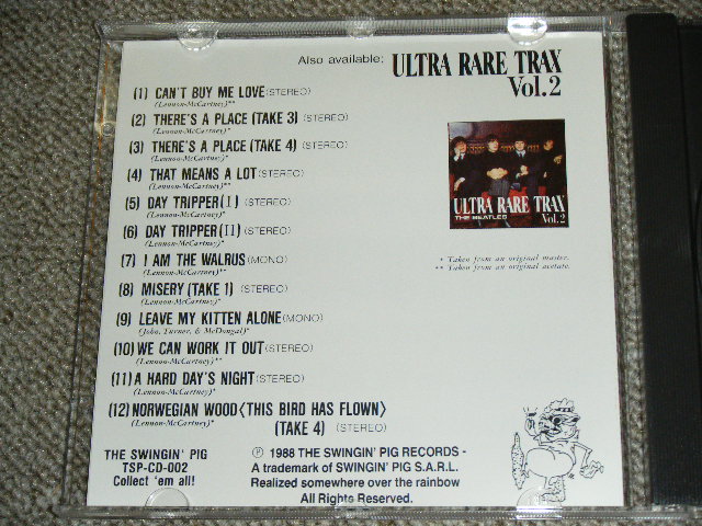 Photo: THE BEATLES -  ULTRA RARE TRAX VOL.1 ( 2nd Press "FULL COLOR" Jacket ) / 1988 GERMAN  Brand New  COLLECTOR'S CD 