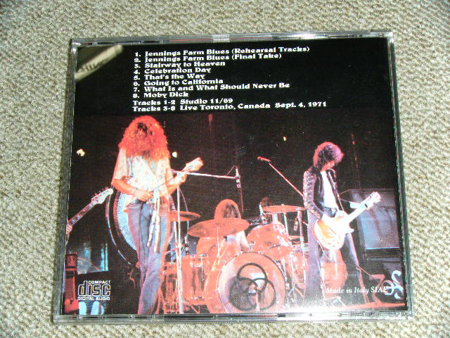 Photo: LED ZEPPELIN - JENNINGS FARM BLUES  /  ITALY  COLLECTORS(BOOT) Used  CD