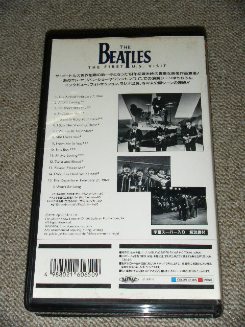 Photo: BEATLES - THE FIRST U.S. VISIT / 1992 JAPAN ORIGINAL Used  VIDEO 