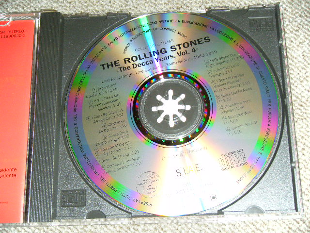 Photo: THE ROLLING STONES -  THE DECCA YEARS VOL.4 / 1989 ITALY ORIGINAL?  COLLECTOR'S (BOOT)  CD 